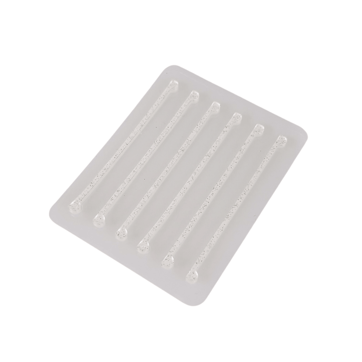 Lifting Strips transparent mit Goldglitter (3 Paare)