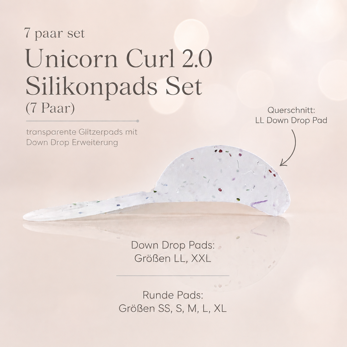 Unicorn Curl 2.0 Silikonpads Set (7 Paar)