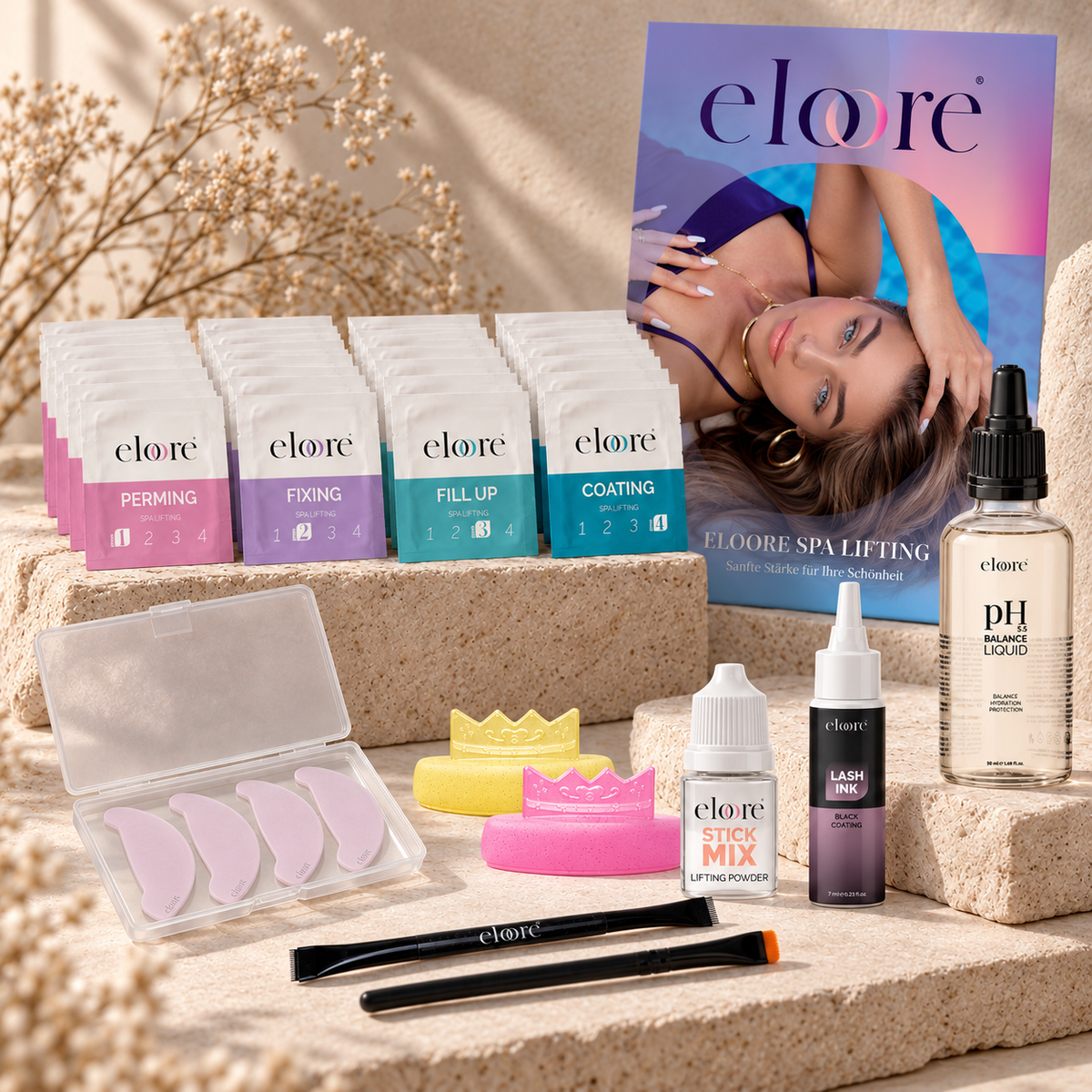 eloore® Korean Lash Lifting Kennenlern-Set PLUS | mit QUEEN Silikonpads