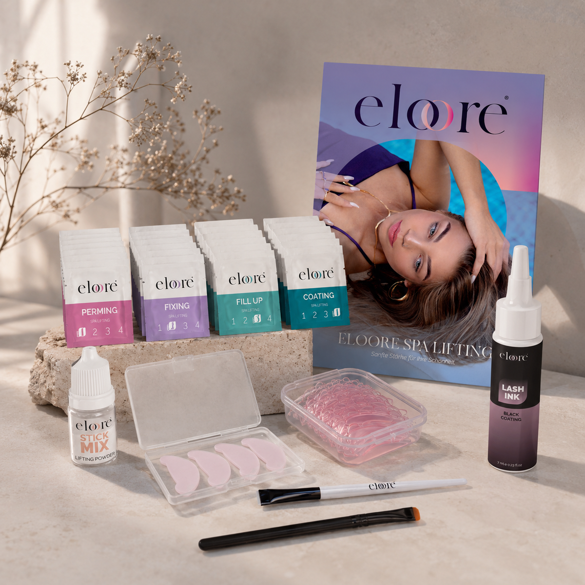 eloore® Korean Lash Lifting Kennenlern-Set | mit AVELINE Silikonpads