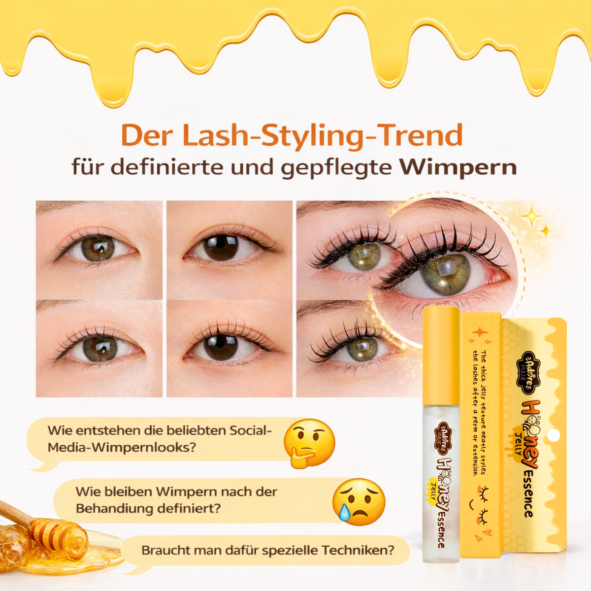 Honey Jelly Essence Lash Styler – Spike Styling Gel | 10 g