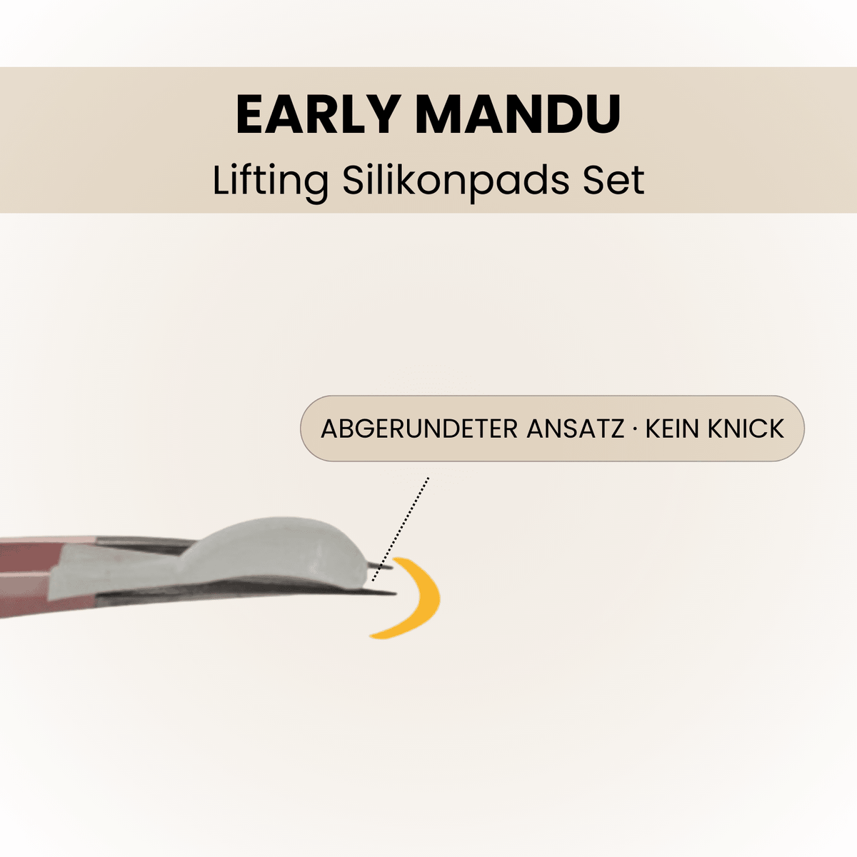 EARLY Mandu Dumpling Silikonpads – I-Curl für Wimpernlifting | 2 Paar