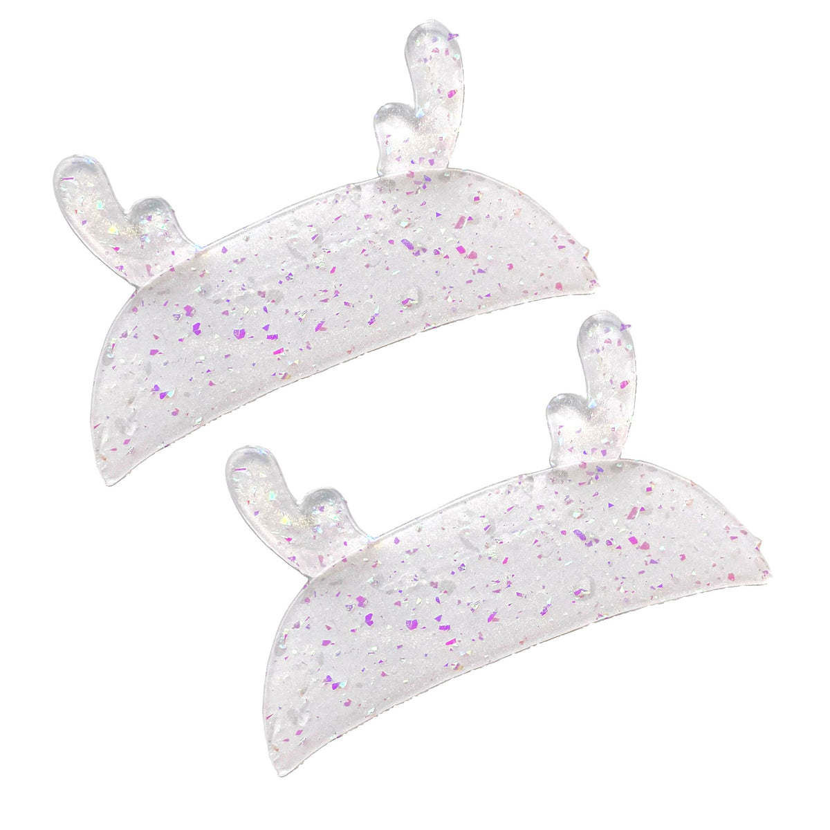 Korean Deer ultradünne Silikonpads transparent mit Glitzer – selbstklebende Pads für Korean Lash Lifting