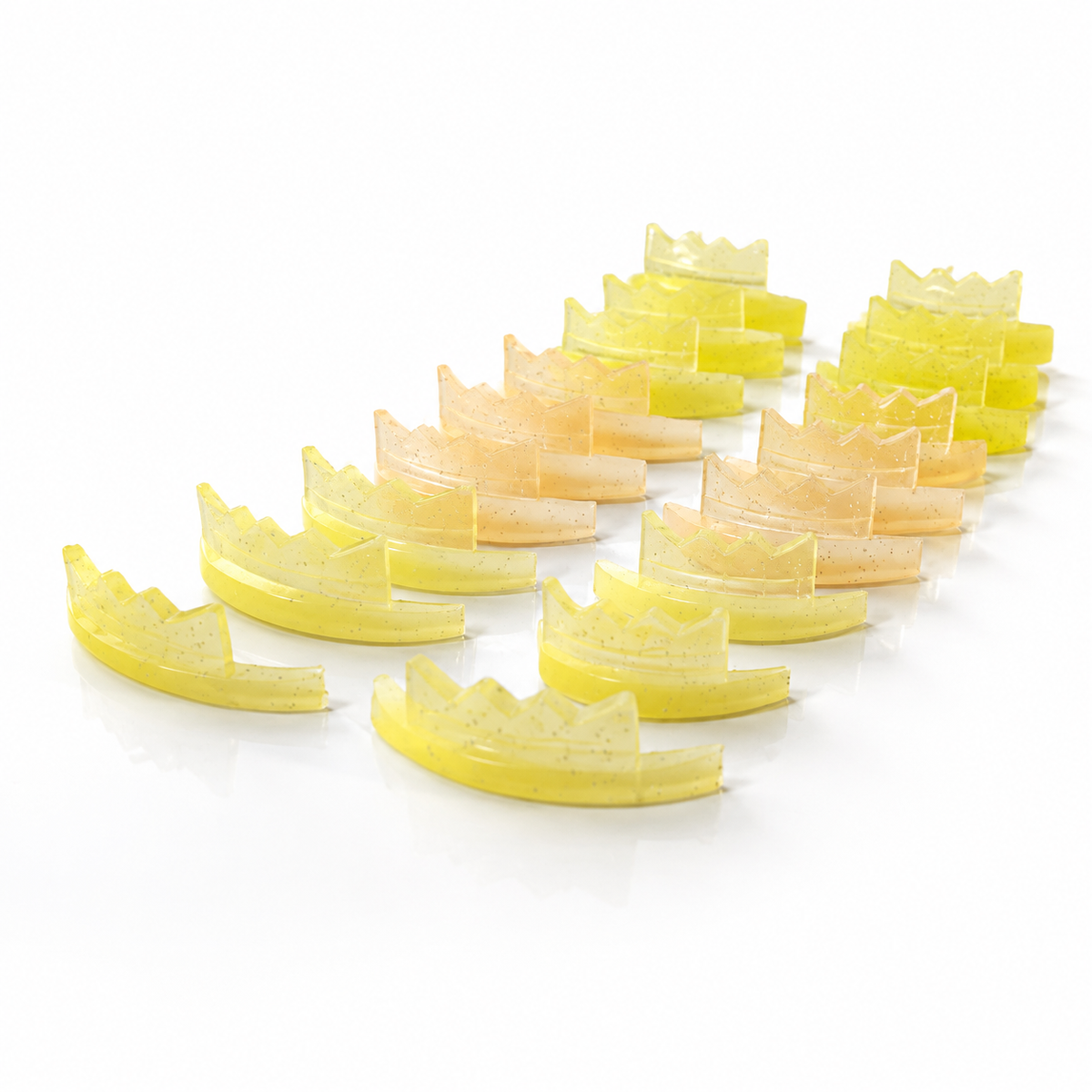 Goldgelbes Queen Silikonpads Set mit abgestuften Größen für individuellen Lift und Curl