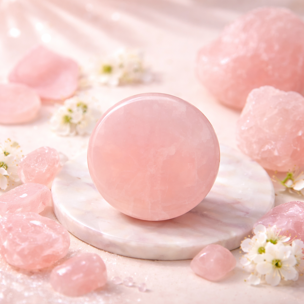 Rose Jadestein Kleberstein für Wimpernverlängerung (5 cm)
