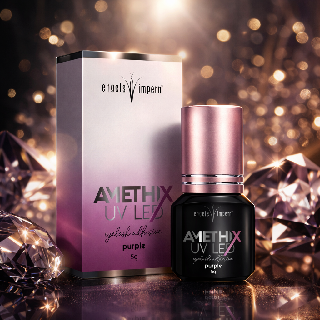 AMETHIX lila UV LED Wimpernkleber mit ca. 1 Sekunde Aushärtung