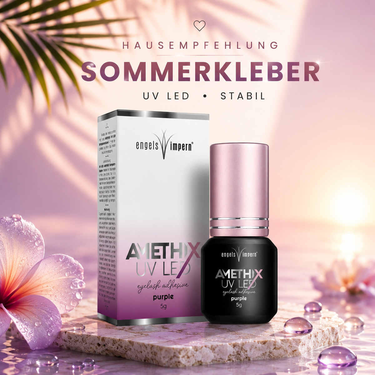 AMETHIX UV LED Wimpernkleber für professionelle Wimpernverlängerung im Sommer