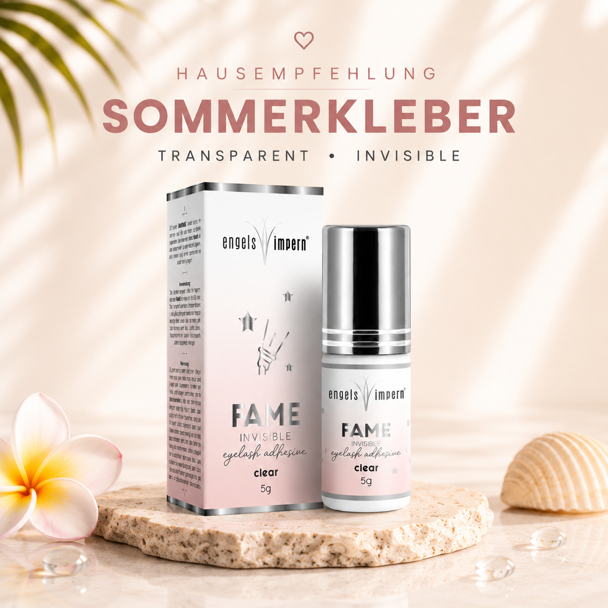 FAME INVISIBLE transparenter Wimpernkleber als Sommerkleber für professionelle Wimpernverlängerung