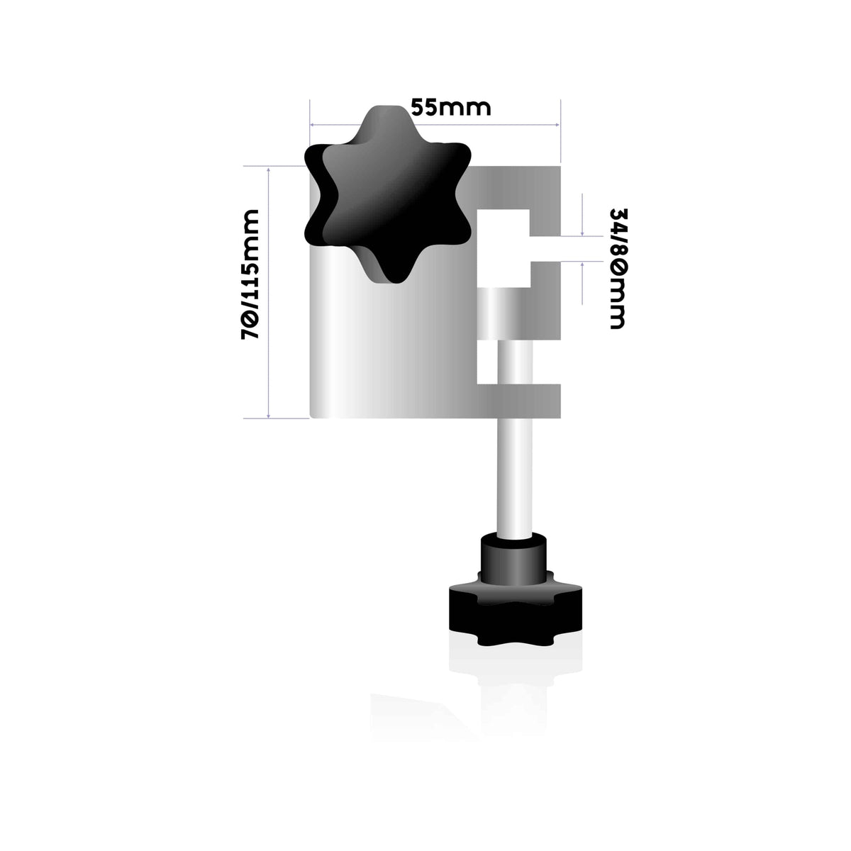 Schienenhalterung Hope UV  Lampe